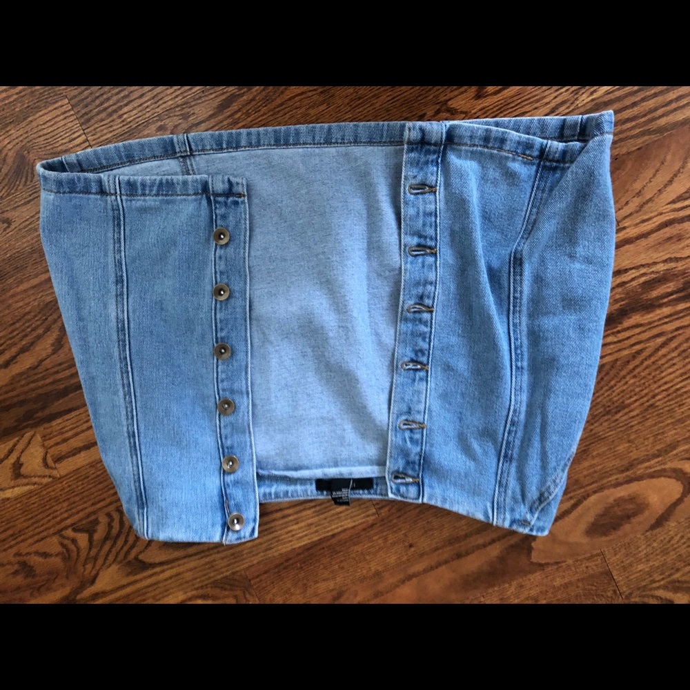 jean skirt